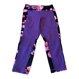 RISE High‎ Waist Crop Activewear Leggings high waist medium impact L Yoga